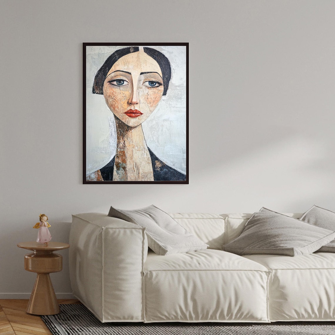 Abstract Portrait Art Print, Modern Female Model - Image 4