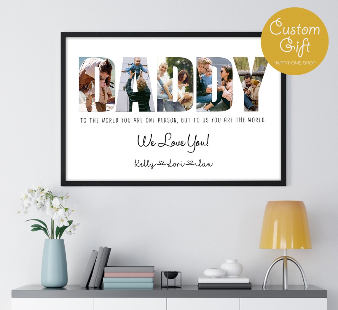 Personalized Fathers Day Gift For Dad, Wall Art Print - Image 4