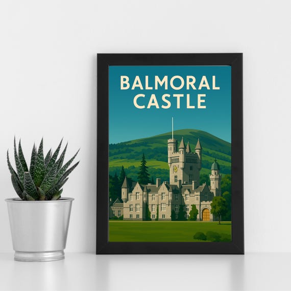 Balmoral Castle Print Artwork L Poster Postcard Framed Greeting Card Portrait