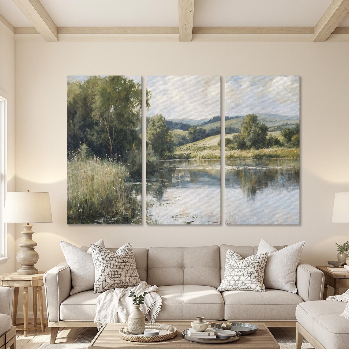 Rustic Nature Scene Landscape Wall Art Print - Image 4