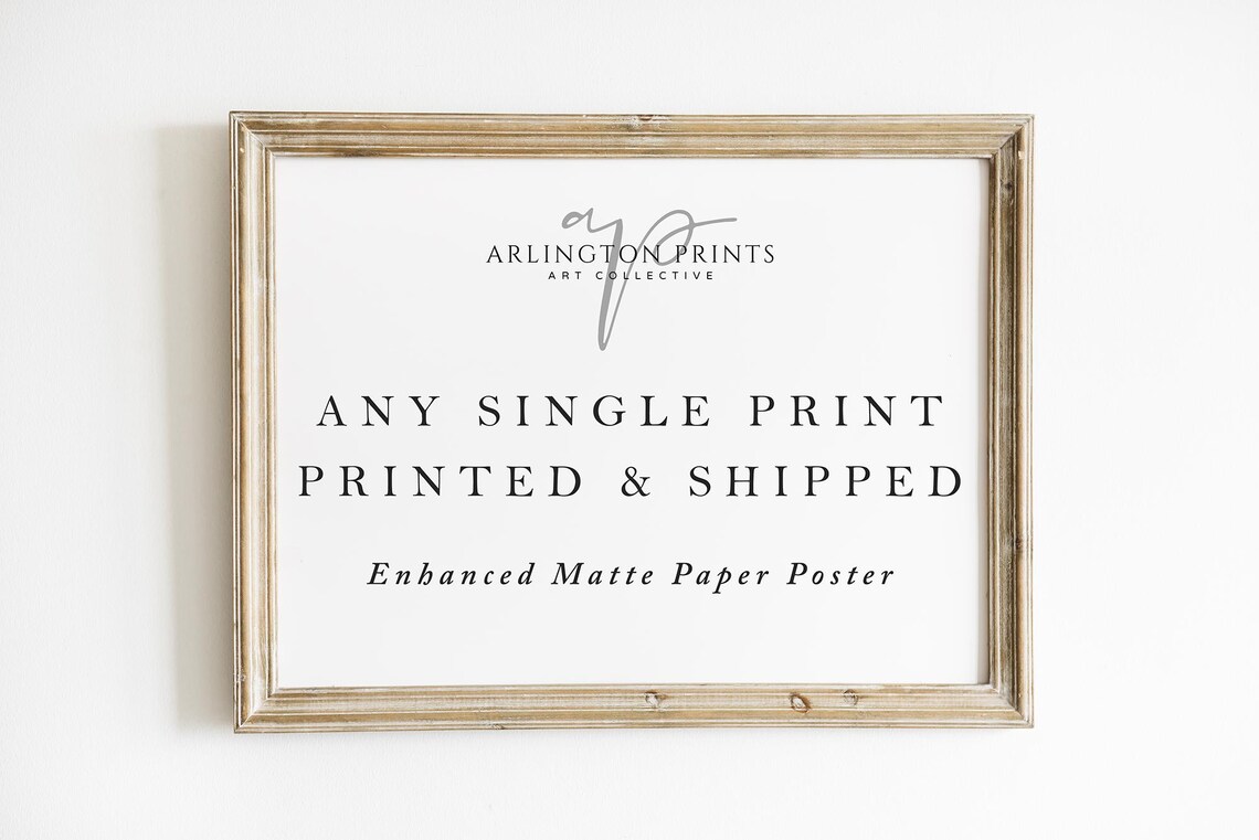 Custom Mailed Moody Vintage Wall Art Print