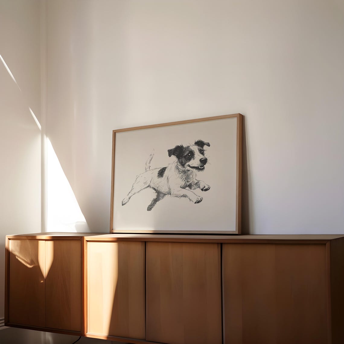 Vintage Jack Russell Poster Dog Wall Art Jack Russell Sketch Dog Vintage Drawing Farmhouse Wall Decor Country Wall Art Retro Dog Print - Image 3