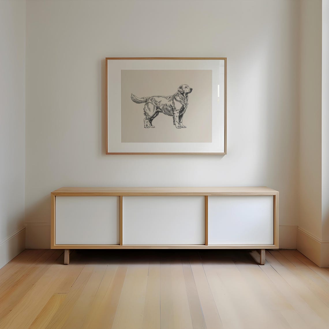 Golden Retriever Print Dog Vintage Poster Dog Wall Art Antique Vintage Art Country Wall Art Dog Drawing Illustration Farmhouse Print - Image 2