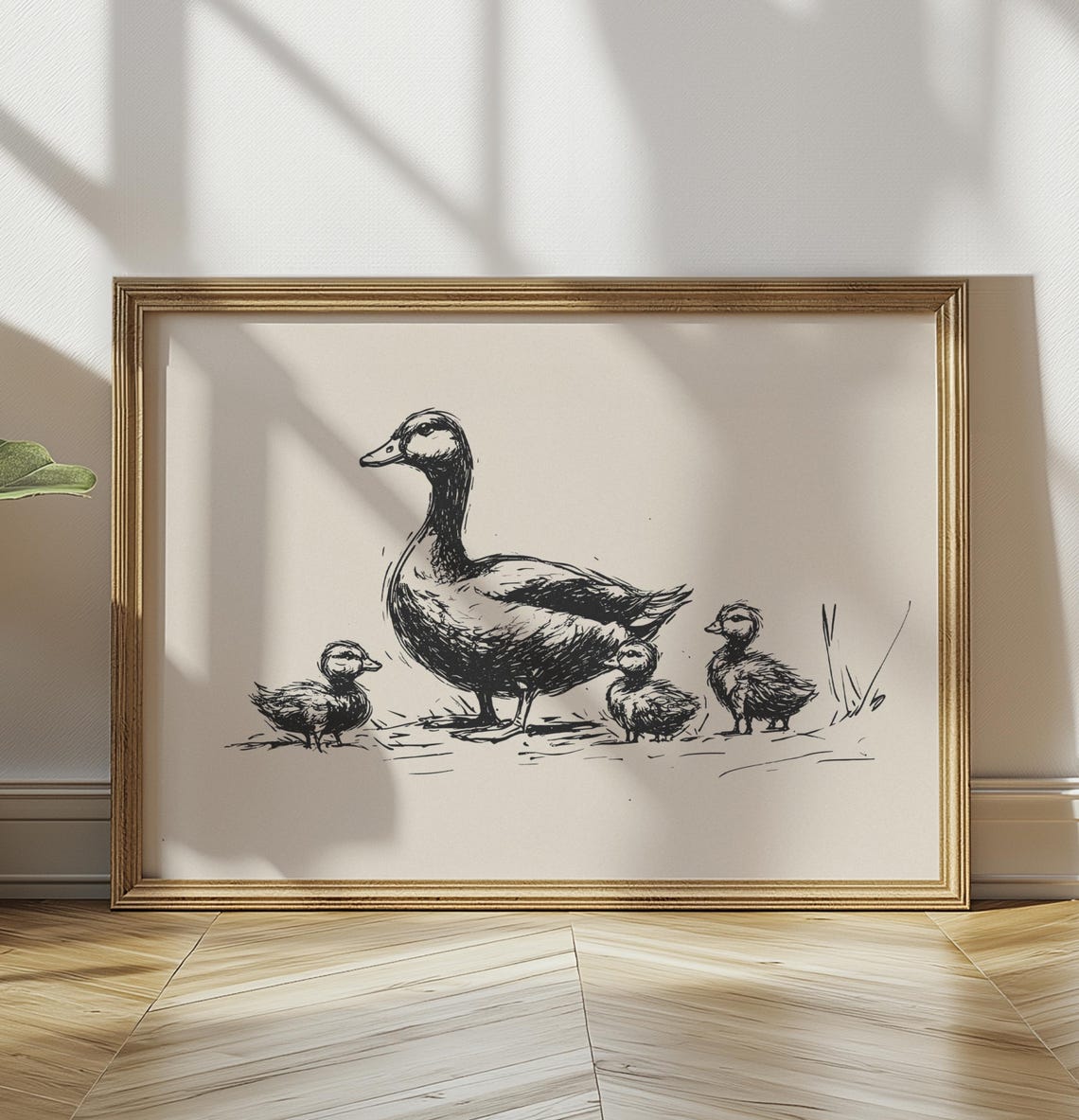 Nursery Duck Print Duck Baby Room Poster Animals Retro Print Girls Nursery Art Drawing Boys Nursery Wall Art Farm Animal Vintage Sketch - Image 3