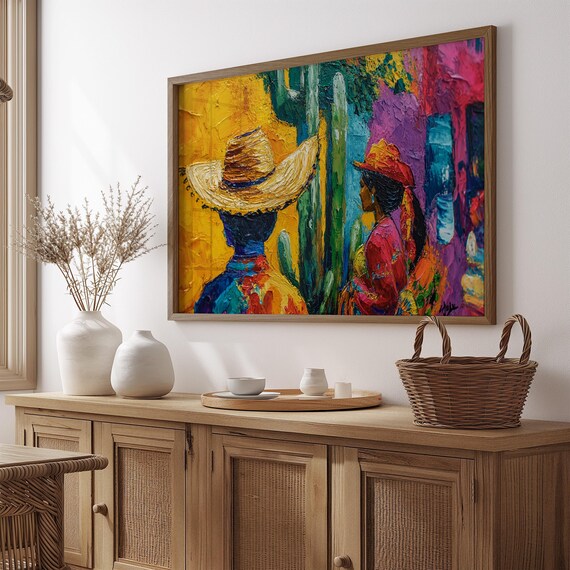 Mexican Wall Art Print, Gift For Her