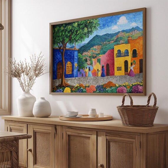 Mexican Wall Art Print, Gift For Her