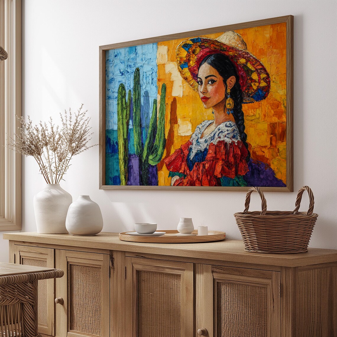 Mexican Art Print, Gift For Her Home Decor
