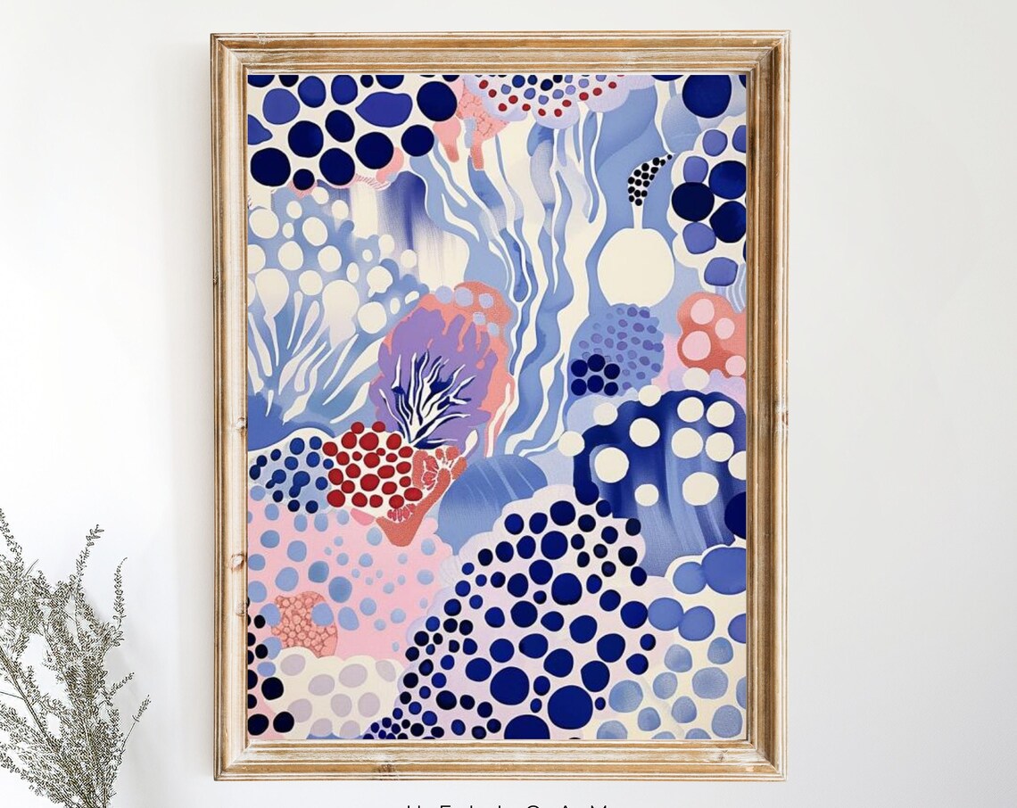 Japanese Abstract Exhibition Poster, Japandi Wall Art Print