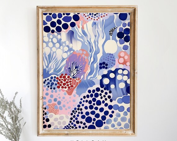 Japanese Abstract Exhibition Poster, Japandi Wall Art Print