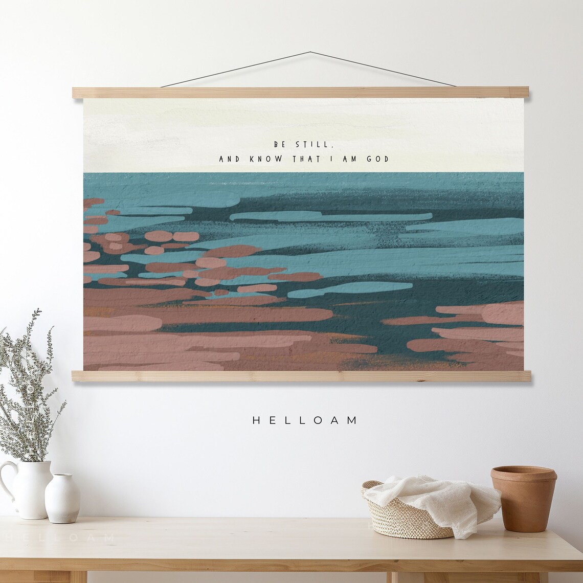Be Still And Know Scripture Wall Art, Coastal
