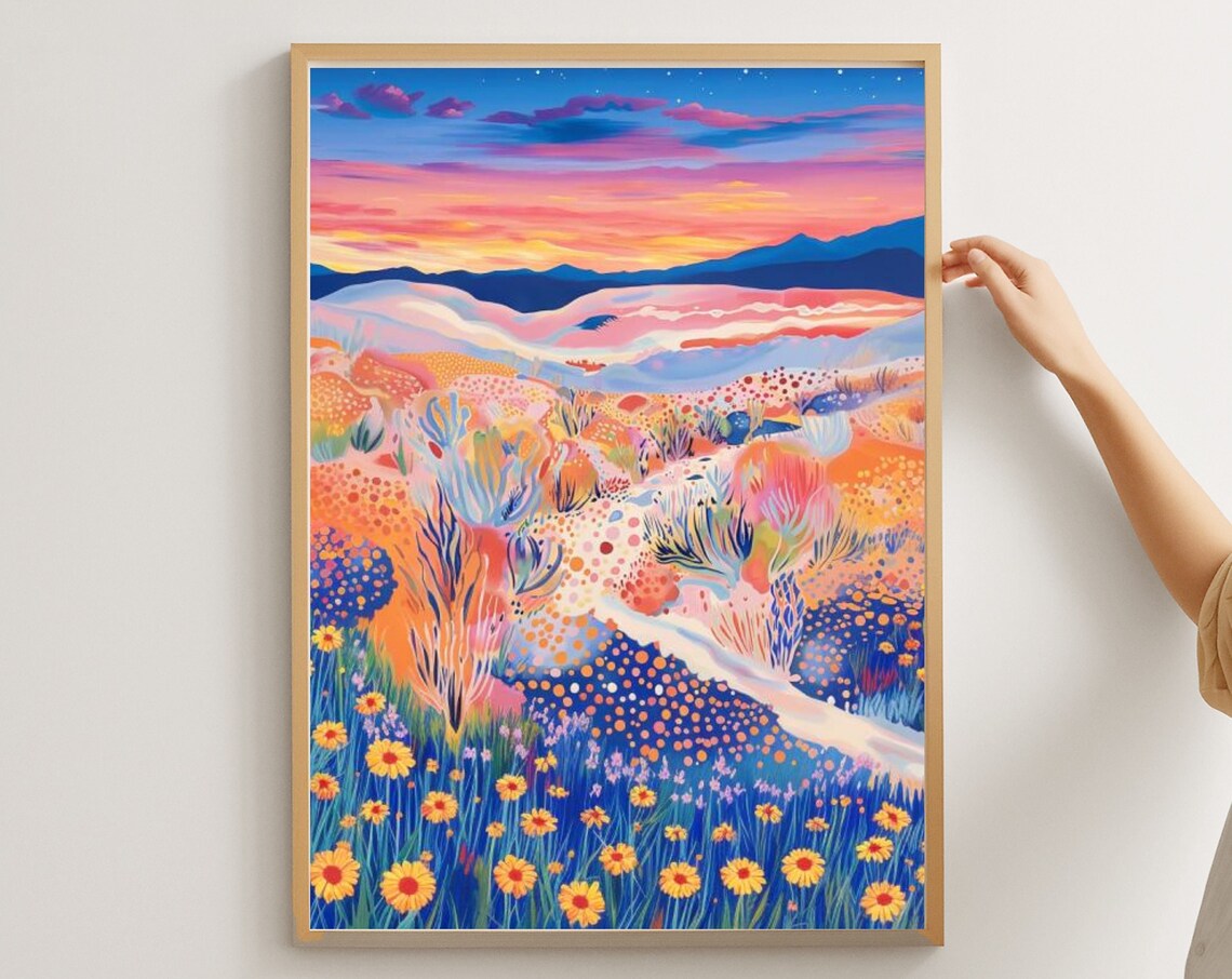 Western Art Print, Vintage Retro Texas Wall Art