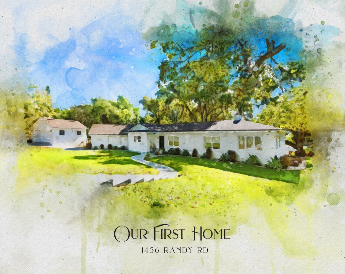 Custom Watercolor House Portrait, Personalized Art Print - Image 4