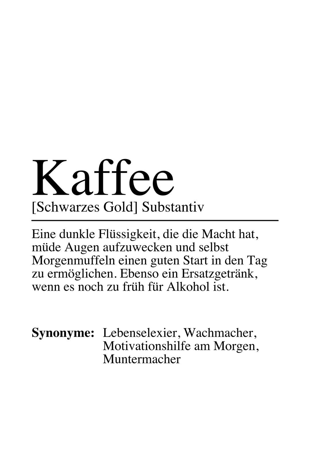 Coffee Definition Poster, Kitchen Decor - Image 2