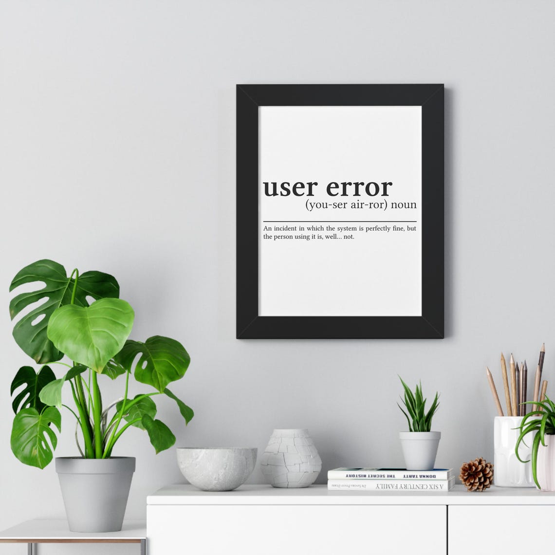 User Error Funny Definition Poster for Tech Support IT Team Gift - Image 2