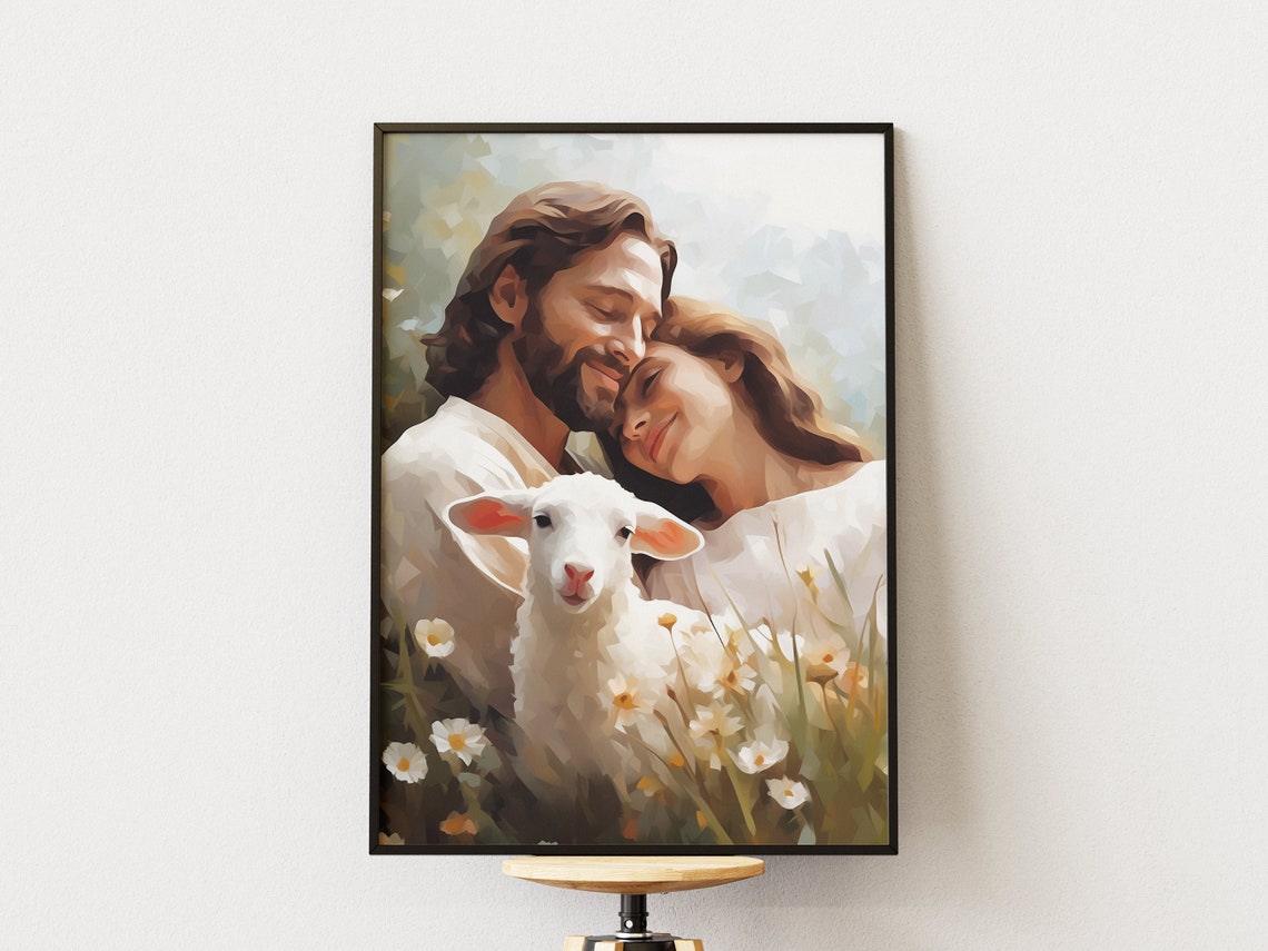 Jesus And Woman Christ Art Save In His Arms Jesus Portrait Jesus Heals A Woman Christian Painting Baptism Art Christian Art - Image 2