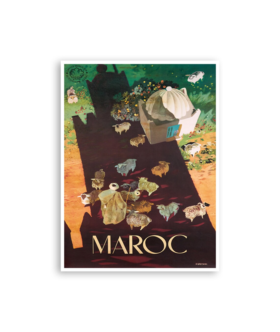 Morocco Travel Poster, Moroccan Wall Decor