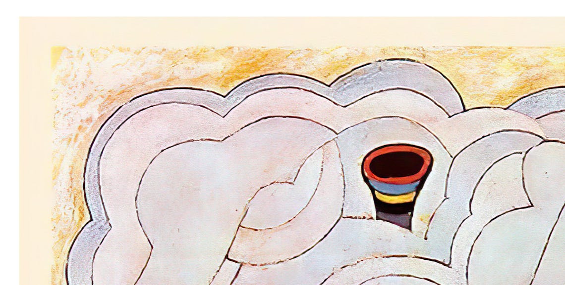 Dubai Vintage Hookah Smoke Swirls Two Men Traditional Travel Poster - Image 2