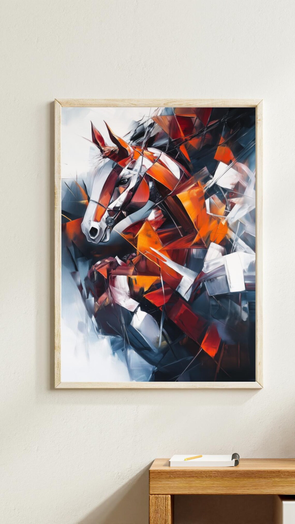 Abstract Horse, Dynamic Cubist-Inspired Art Print - Image 2