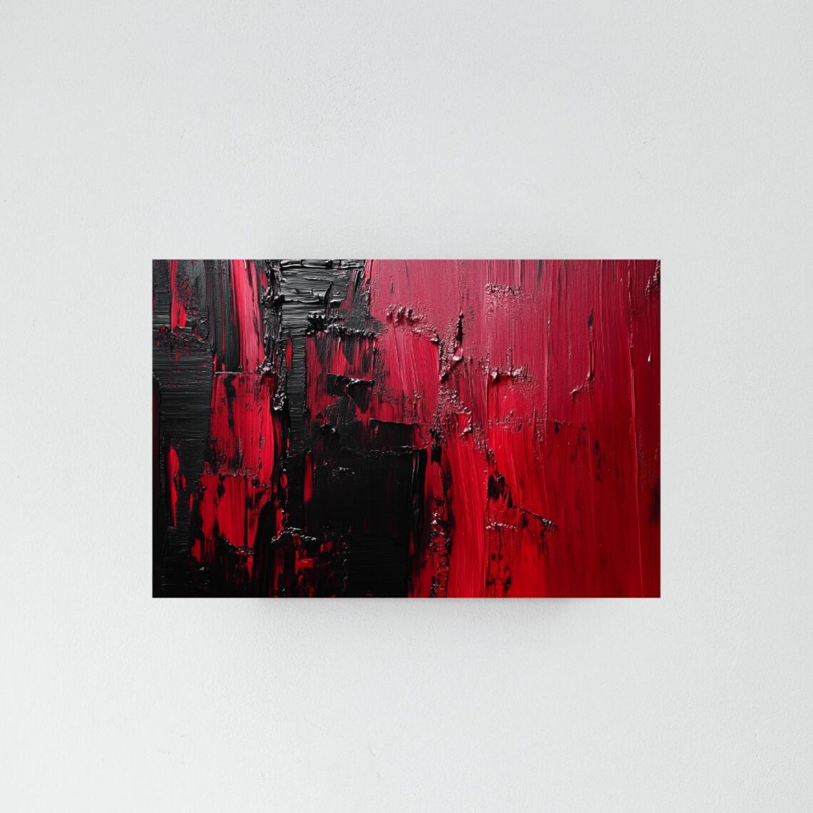 Abstract Modern Texture Painting, Moody Wall Decor - Image 5