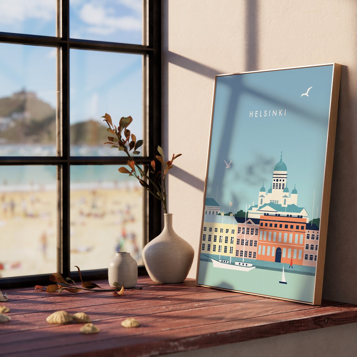 Helsinki Minimalist Poster, Scandinavian Cityscape Print - Image 4