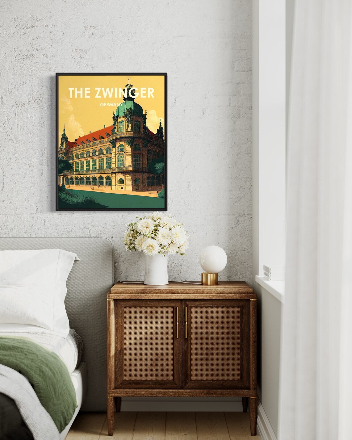 The Zwinger Germany Baroque Palace Architecture Travel Poster - Image 3