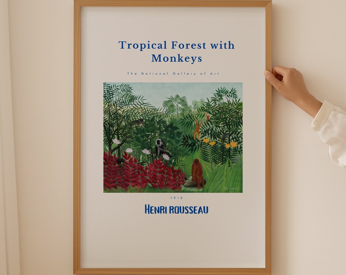 Henri Rousseau Poster Scene In Bagneux On The Outskirts Of Paris Realism Art Antique Decor Home Decoration Garden Poster