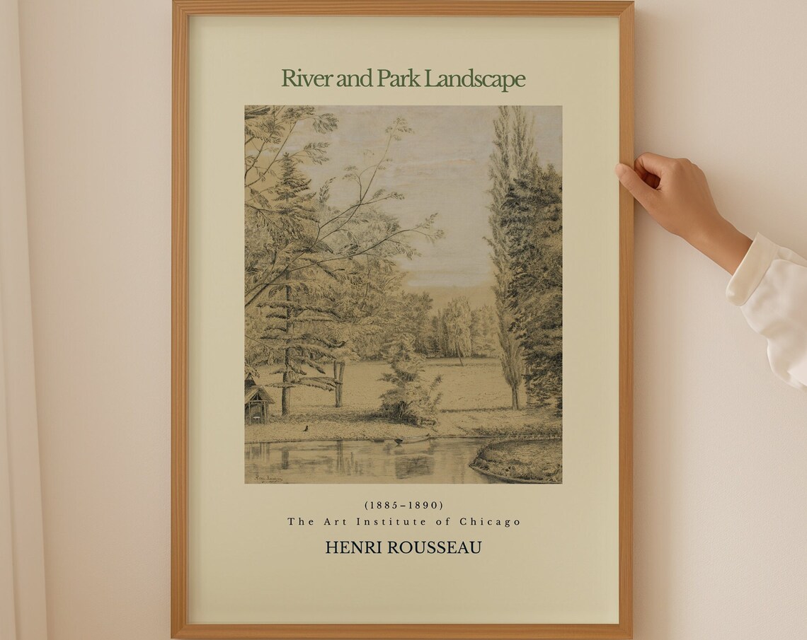 Henri Rousseau Poster Scene In Bagneux On The Outskirts Of Paris Realism Art Antique Decor Home Decoration Garden Poster