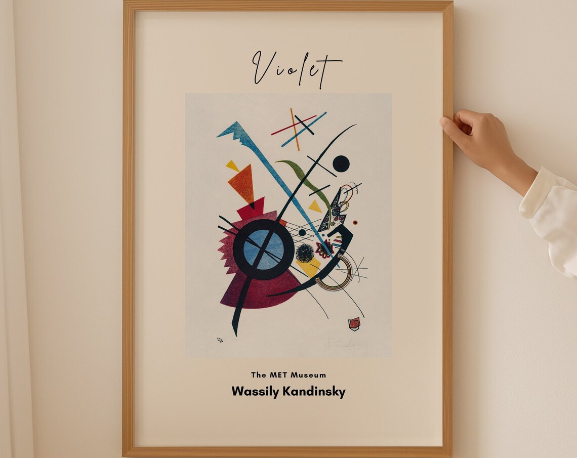 Wassily Kandinsky Violet Geometric Abstract The MET Museum Poster