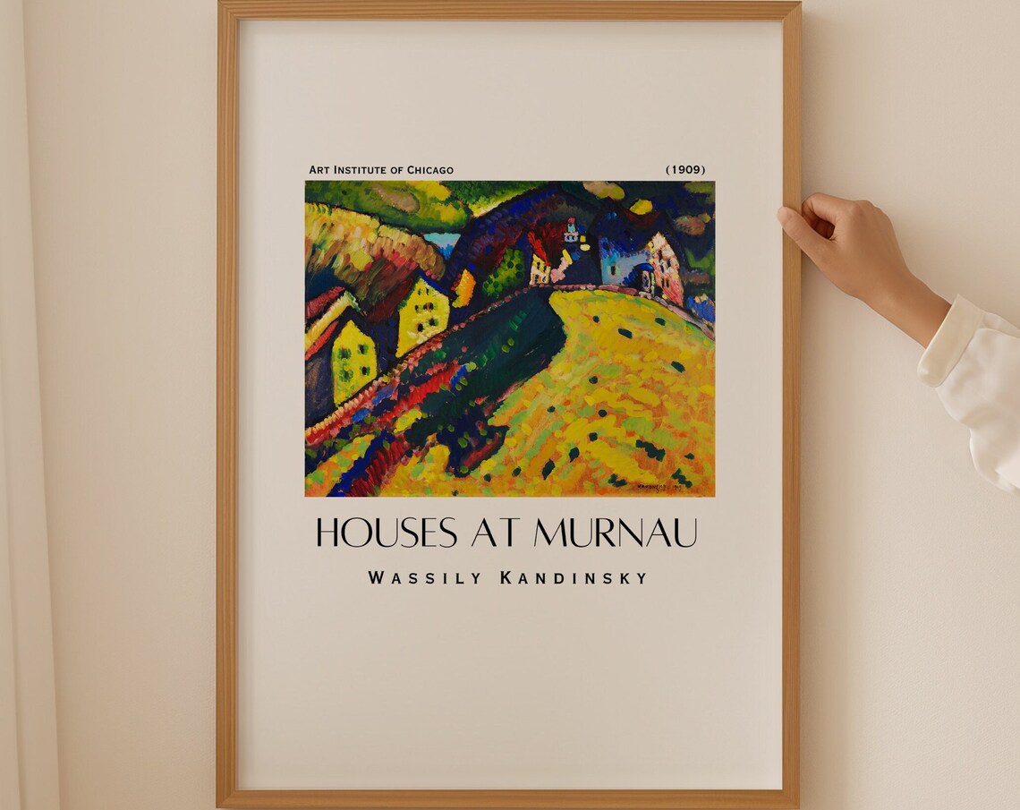 Wassily Kandinsky Houses at Murnau 1909 Chicago Gallery Poster