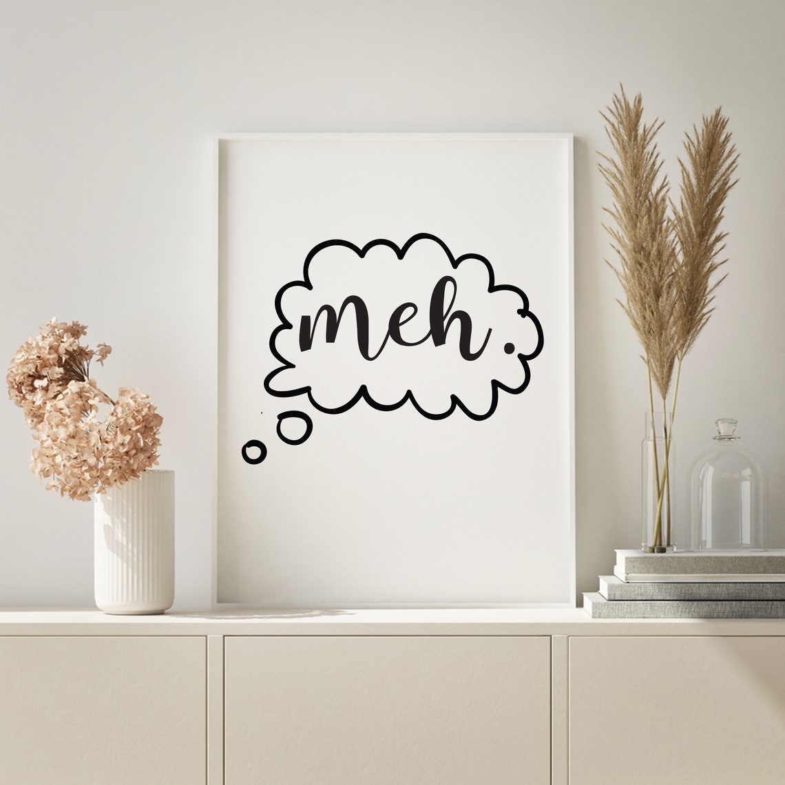 Farmhouse Sign Funny Sign Meh Office Sign Humorous Sign Fixer Upper Modern Farmhouse Funny Home Decor Funny Meh Sign - Image 4