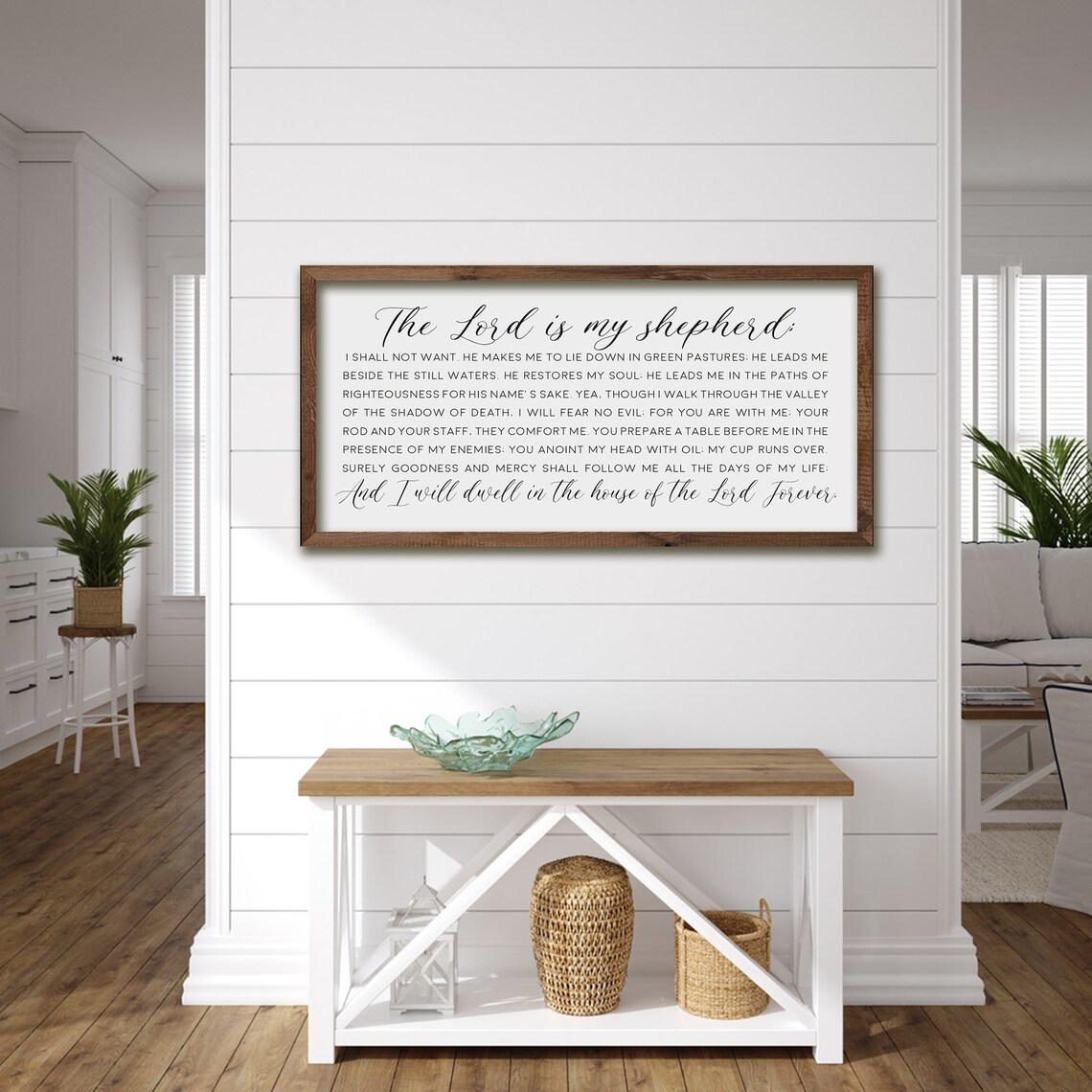 Psalm 23 Scripture Wall Art Print, Farmhouse Decor - Image 5