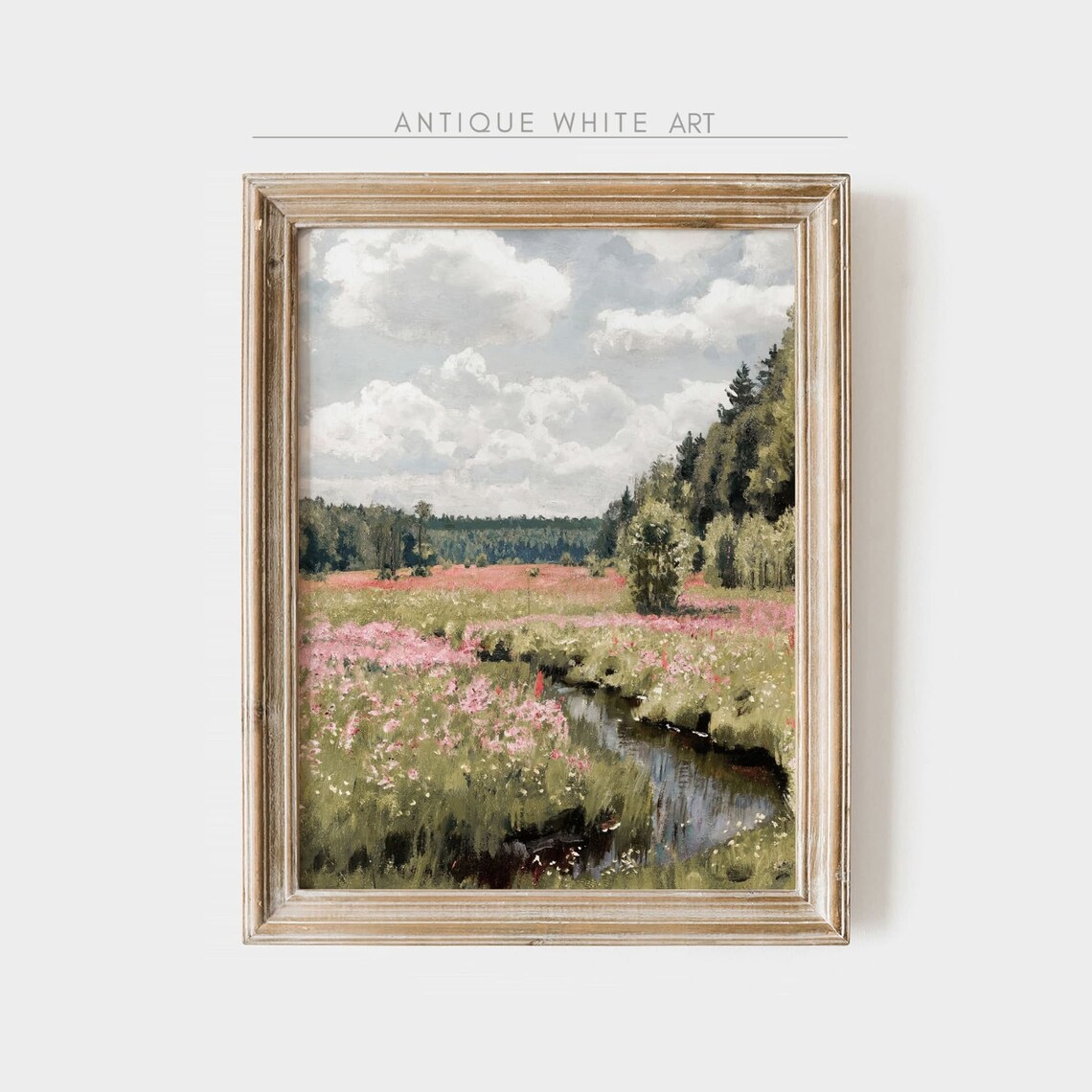 Countryside Wildflower Field Art Print, Summer Landscape - Image 4