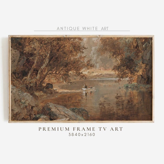 Autumn Landscape Art Print, Vintage Rustic Country