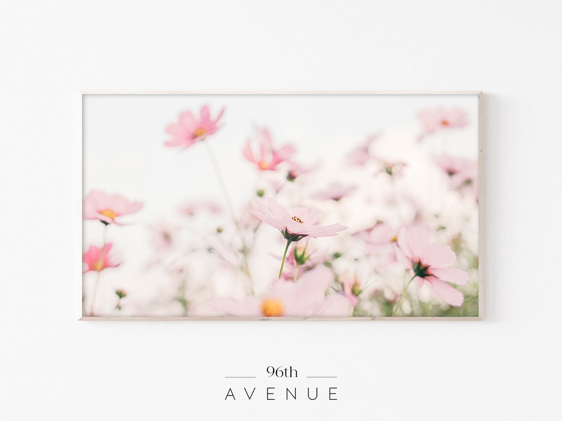 Wild Flowers Wall Art Print For Frame TV