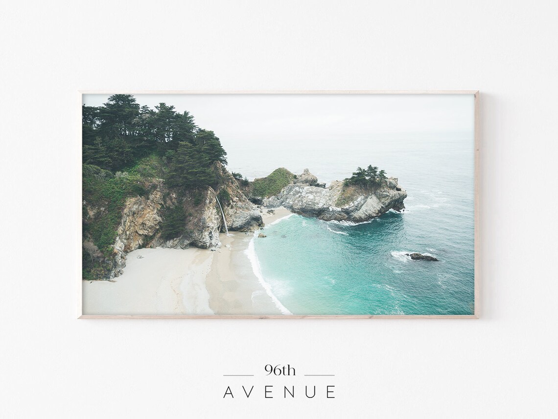 Tropical Beach Art For Tv, Instant Art Print