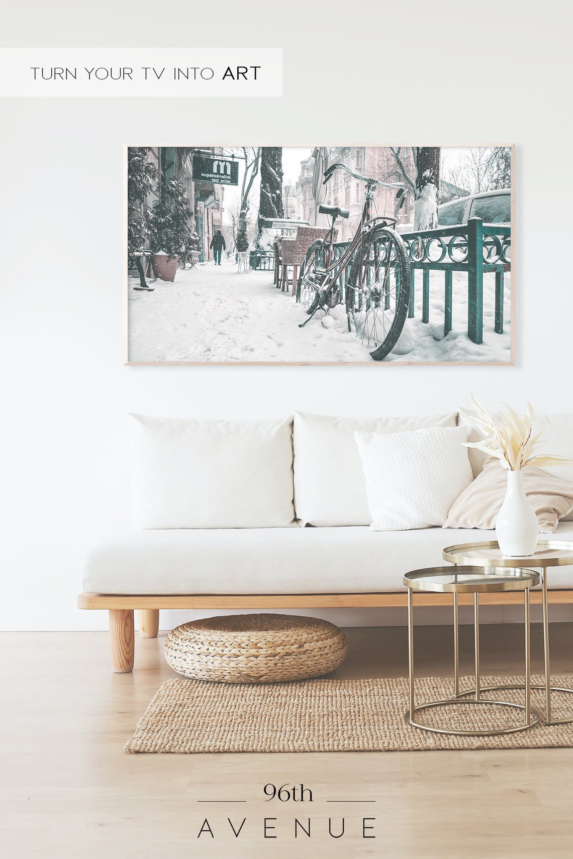 Vintage Bicycle Smart TV Art - Image 2