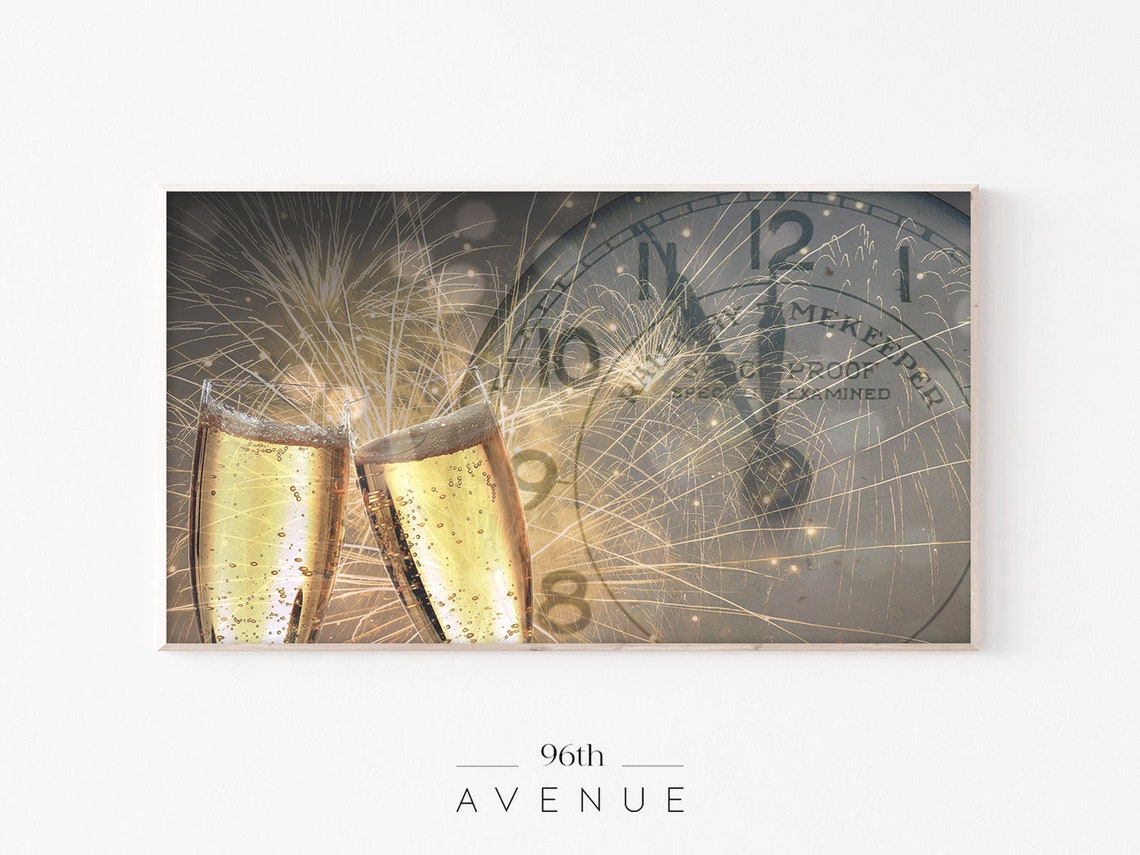New Year Festive TV Art