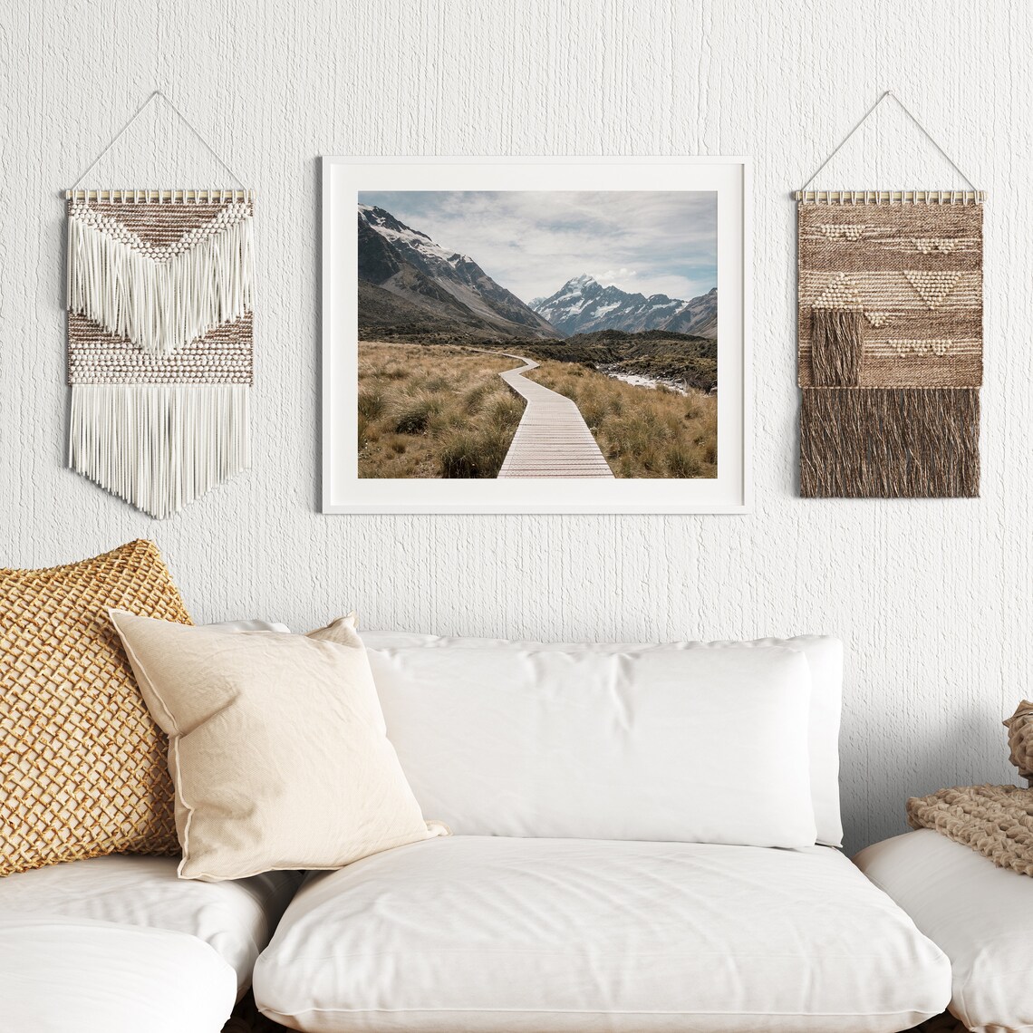 Rustic Mountain Autumn Landscape Art Print - Image 2