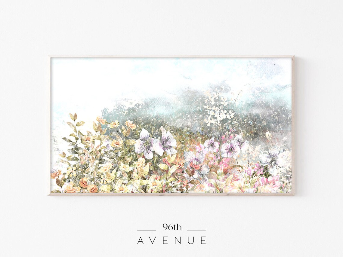 Spring Abstract Floral Painting Art Print