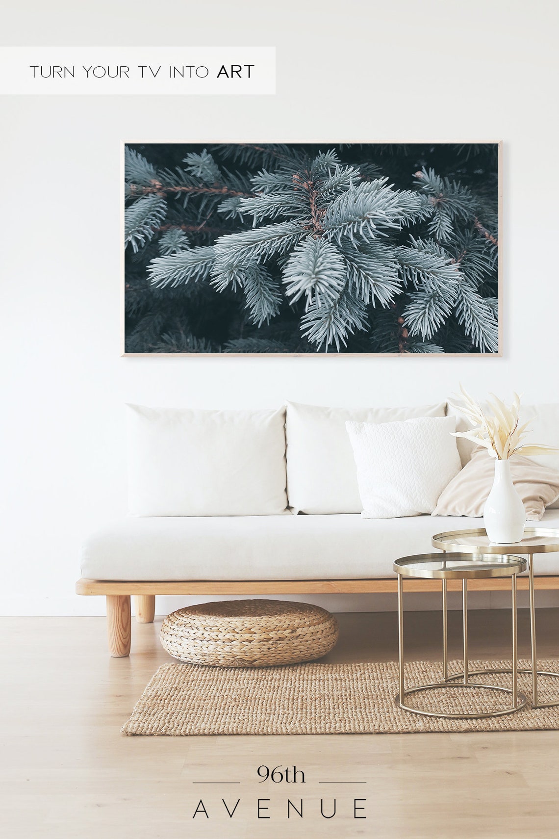 Pine Tree Branches TV Art - Image 2