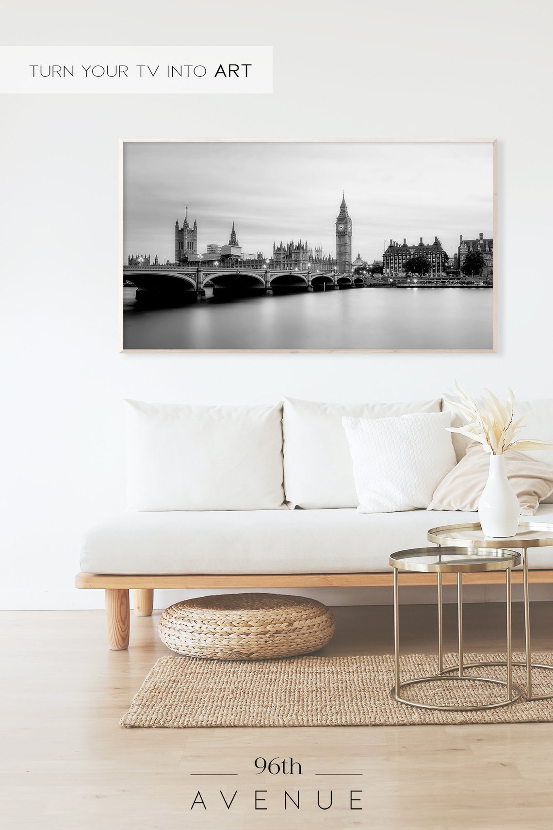 London Travel Poster, Black And White - Image 2