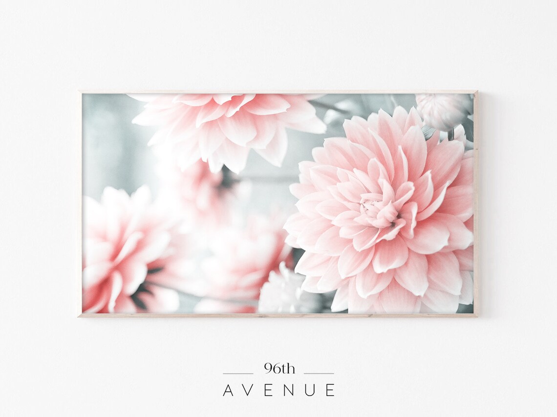 Roses Floral Art Print for TV Frame Decor
