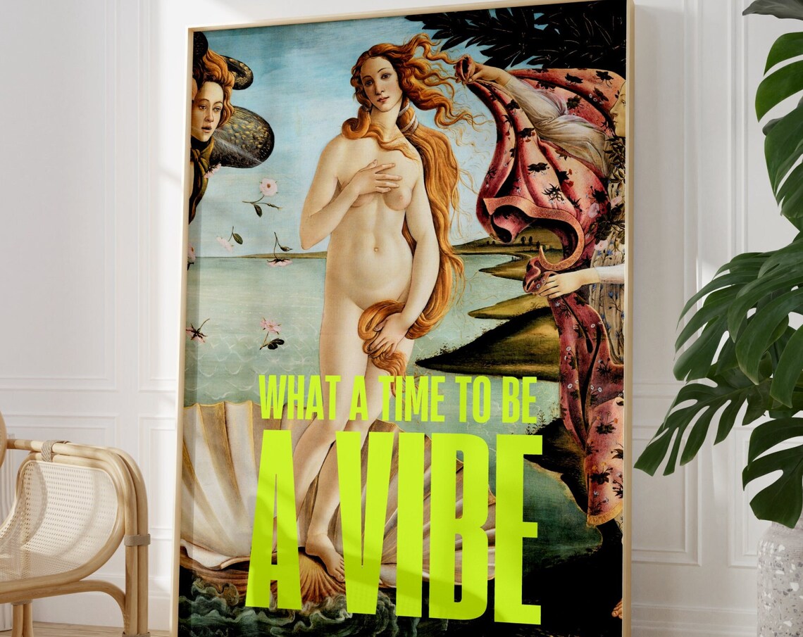 Birth Of Venus, Eclectic Renaissance Maximalist Art Print - Image 2