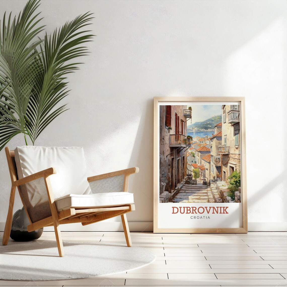 Dubrovnik Watercolour Travel Poster, Europe Art Print - Image 2