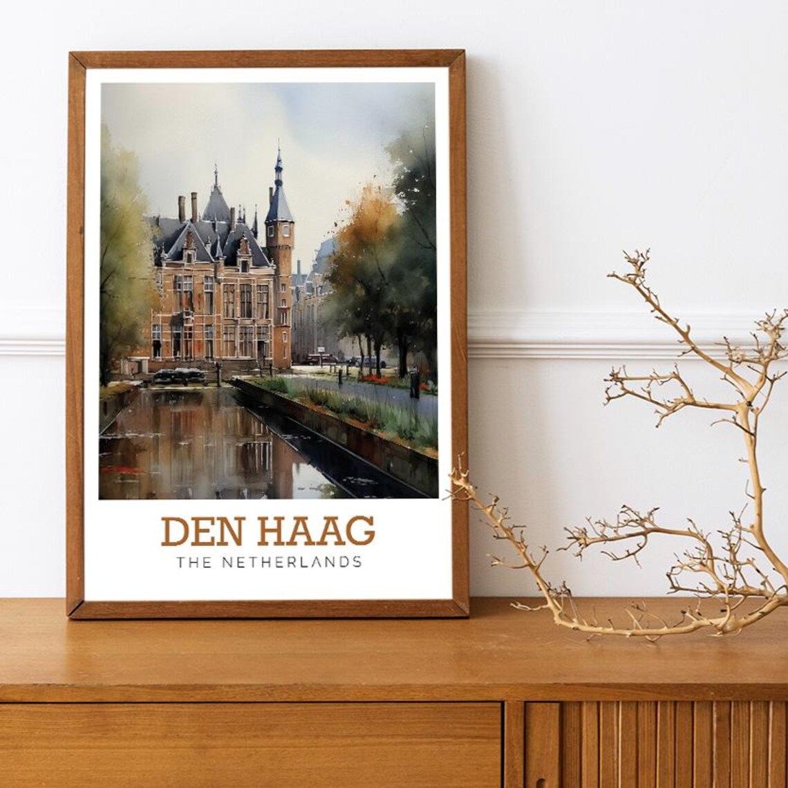 Den Haag Watercolor Art Print - Image 3