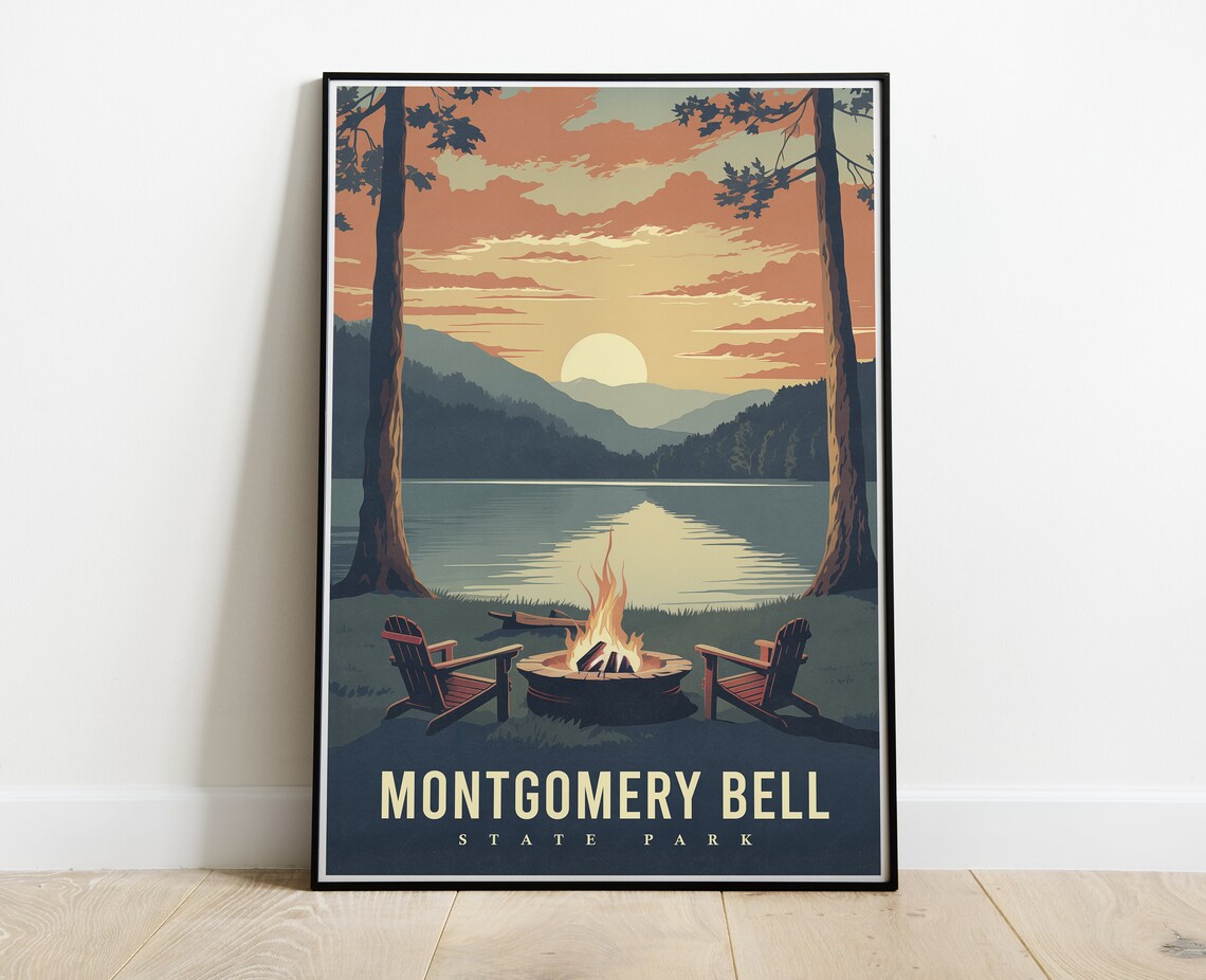 Montgomery Bell State Park Tennessee Travel Poster