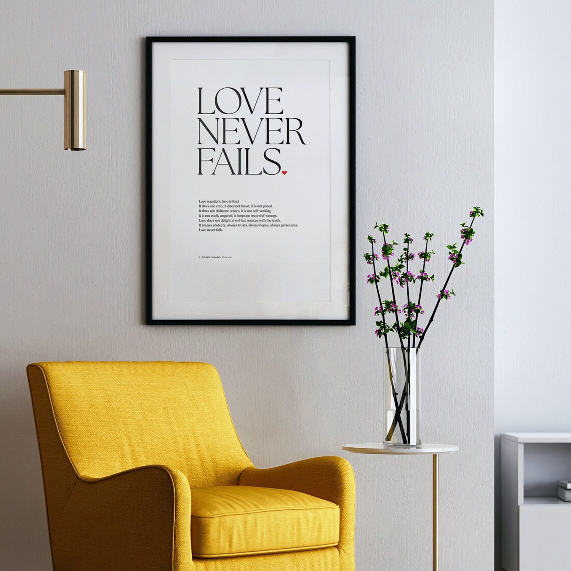 Love Never Fails Wedding 1 Corinthians Scripture - Image 3