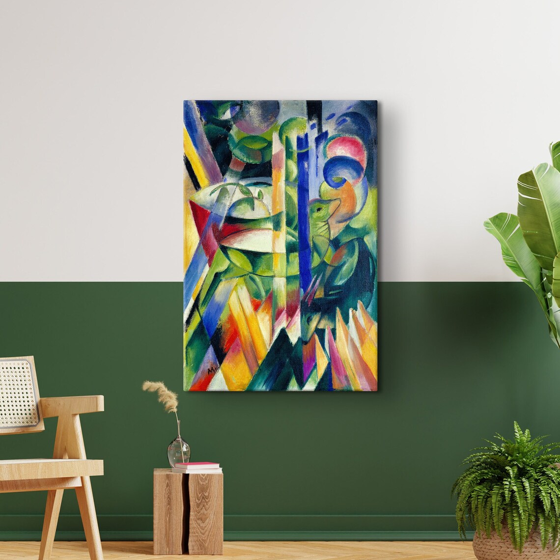 Franz Marc Little Mountain Goats Vibrant Abstract Animal Poster