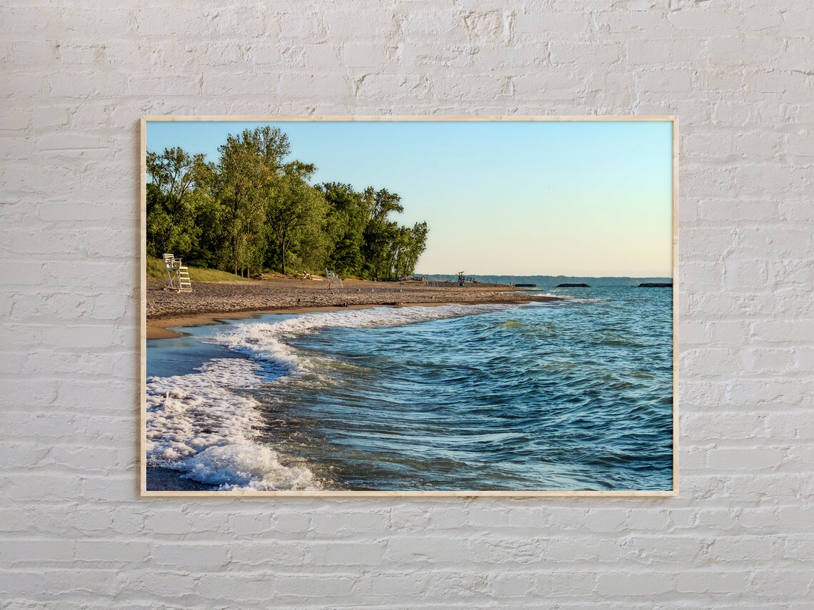 Lake Erie Real Photo Travel Poster, Nature View