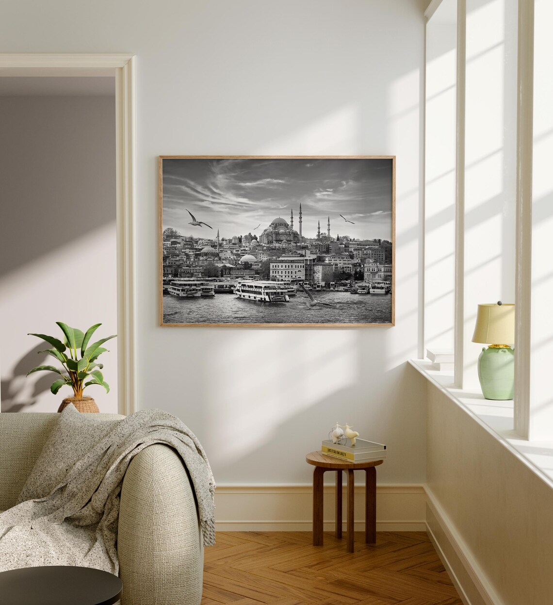 Black and White Istanbul Travel Poster, Wall Art - Image 5